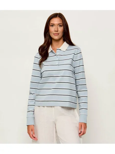 Tricou polo Barbour albastru