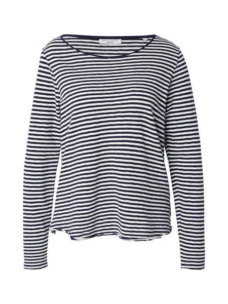 Marc O'Polo DENIM Tricou albastru închis alb