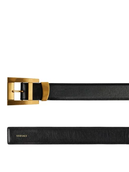 Curea Versace din piele negru