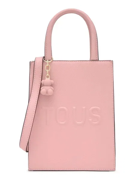 Tous geantă crossbody pentru femei din piele roz
