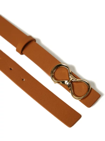 Curea Twinset din piele maro