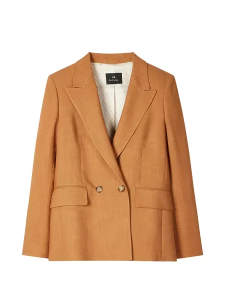 Sacou Ps Paul Smith cu două rânduri de nasturi maro