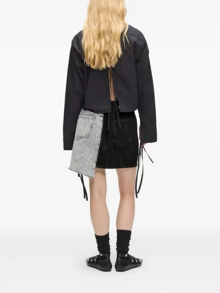 Fustă din denim Karl Lagerfeld Jeans negru