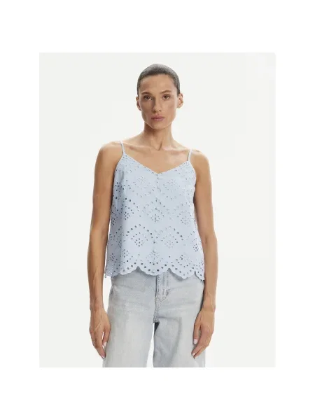 Pieces Felső Vilde Regular Fit kék