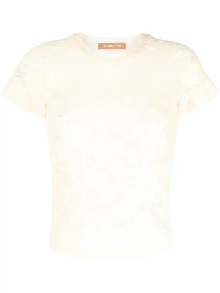 Krótka koszulka Rejina Pyo żółta