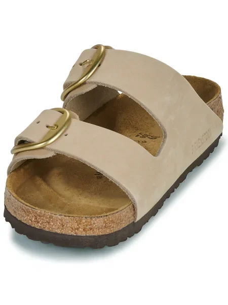 Pantofi Birkenstock cu cataramă bej