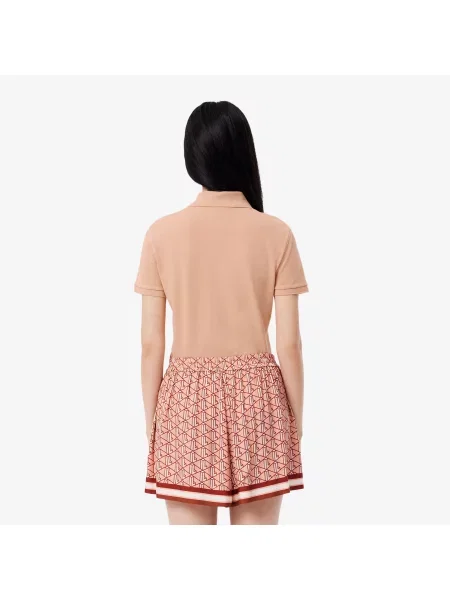 Lacoste Koszulka Polo Slim Fit brązowa