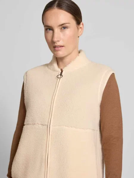 Kamizelka o kroju regular fit ze stójką model SC-ONYX 3' Soyaconcept biała