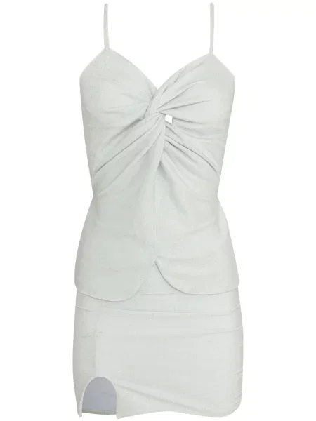 Rochie Lethicia Bronstein de costum argintiu