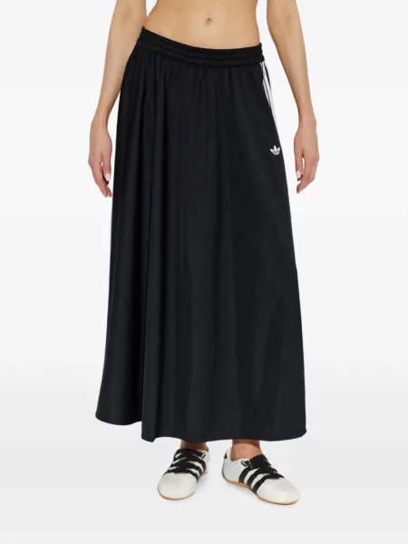 Decupat fustă Adidas cu broderie alergare alb