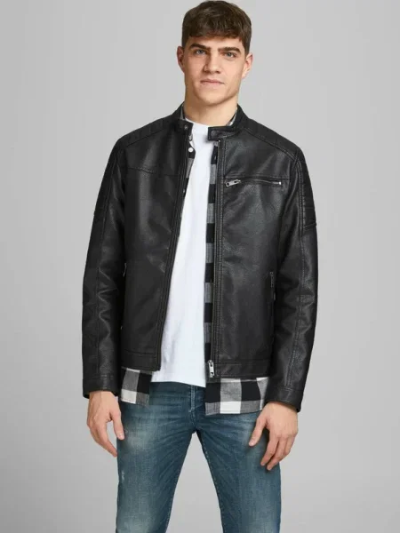 JACK & JONES Átmeneti dzseki fekete