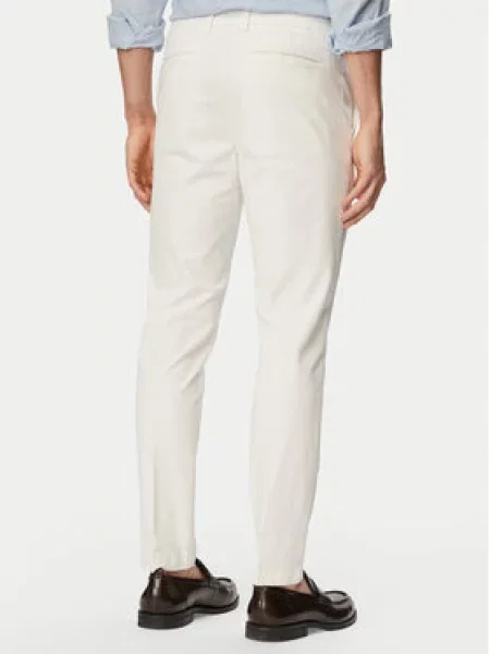 BOSS Chinos kelnes balta