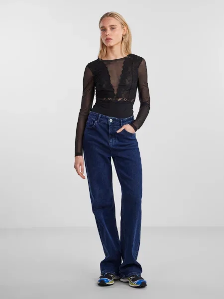 PIECES Tricou body SICCA' negru