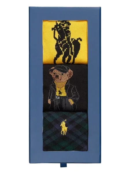 Șosete Polo Ralph Lauren din piele galben