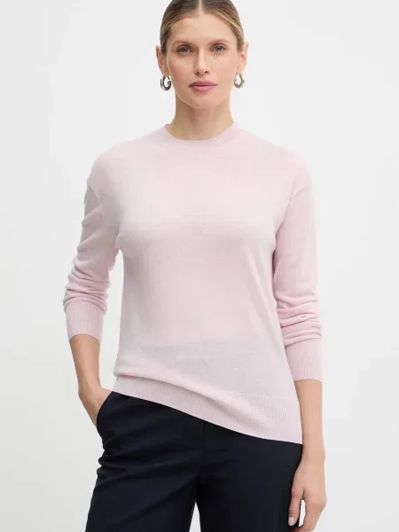 Weekend Max Mara pulover de lână VENTO light roz