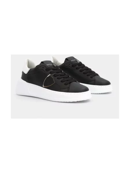 Buty do tenisa Philippe Model skórzane do tenisa czarne