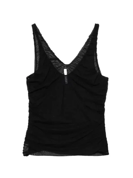 Top Imperial cu volane negru