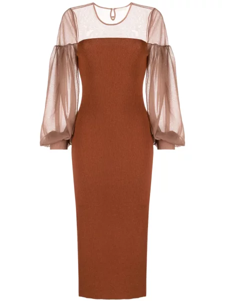 Rochie Ulla Johnson transparente de costum portocaliu