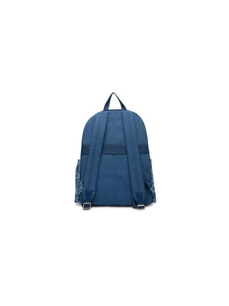 Calvin Klein Nahrbtnik Emblem Aop Denim Round Backpack modra