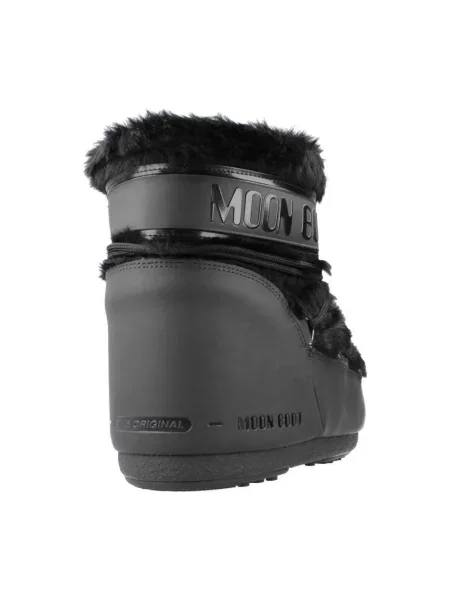Blană artificială pantofi Moon Boot negru