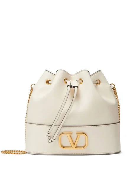Mini bucket stiliaus rankinė Valentino Garavani balta