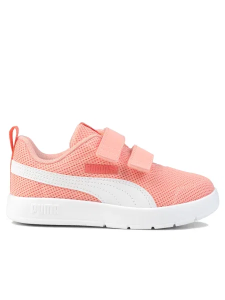Buty dziecięce sportowe na rzep Puma COURTFLEX V3 MESH PS białe