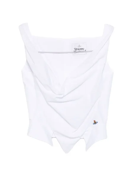 Top Vivienne Westwood bez rękawów biały