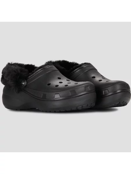 Platform talpú klasszikus félcipő Crocs fekete