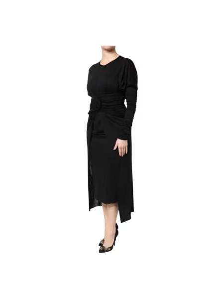 Sukienka midi Dolce And Gabbana czarna