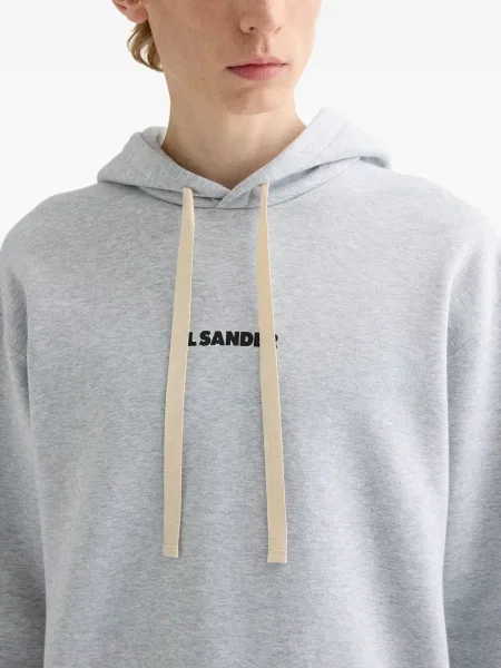 Hanorac cu glugă Jil Sander gri