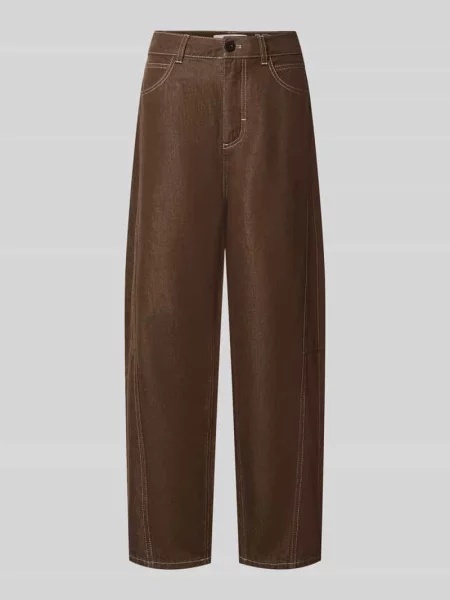 Jeansy o kroju barrel fit z wpuszczanymi Lanius