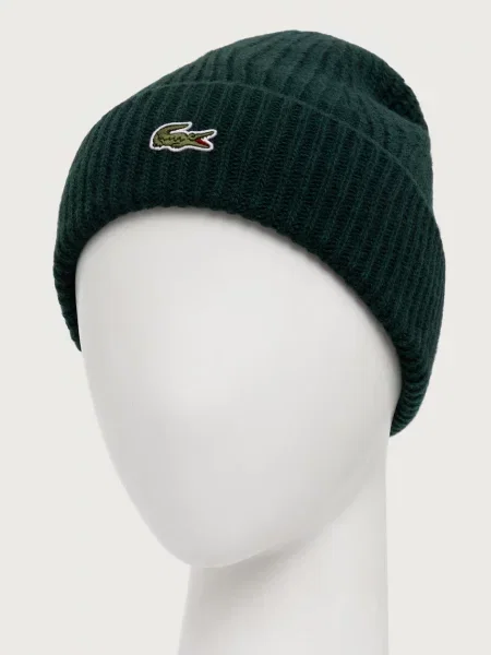 Lacoste шапка beanie вовняна
