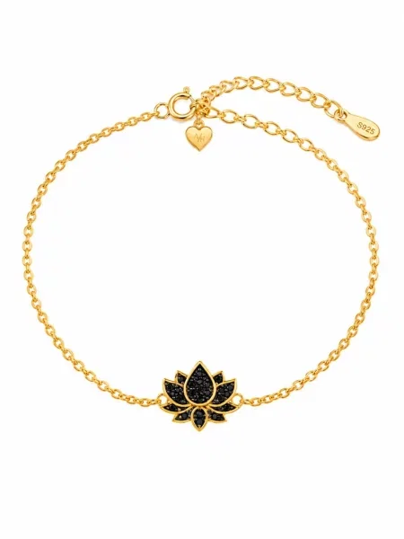 Alster Herz Karkötő Bali Midnight Lotus arany