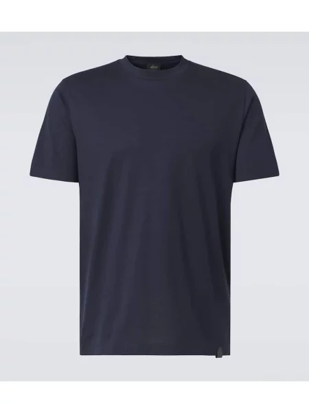 Tricou Brioni din jerseu albastru