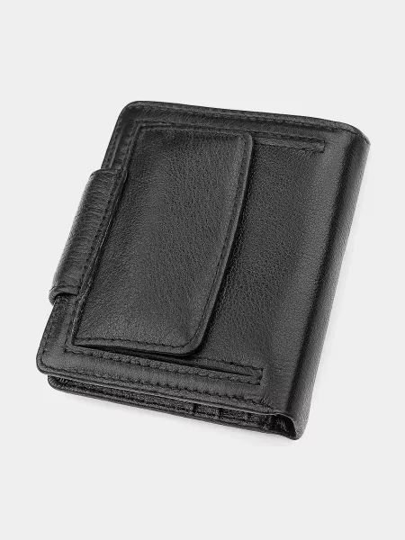 Кожаный кошелек St Leather Accessories черный