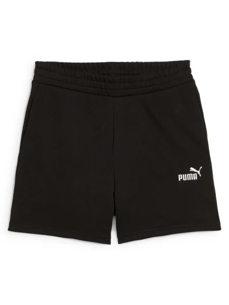 PUMA Športne hlače Ess No. 1 črna bela