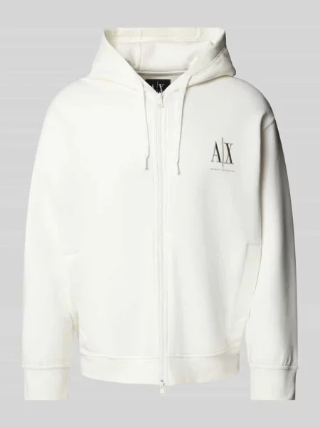 Bluza rozpinana Armani Exchange biała