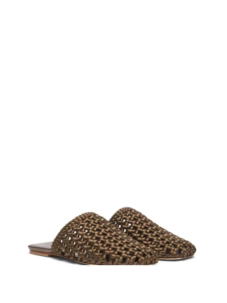 Klapki mules Stuart Weitzman zielone