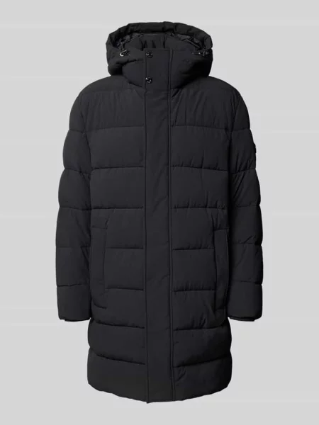 Płaszcz pikowany z wpuszczanymi model ‘Winsten’ Joop! Collection czarny