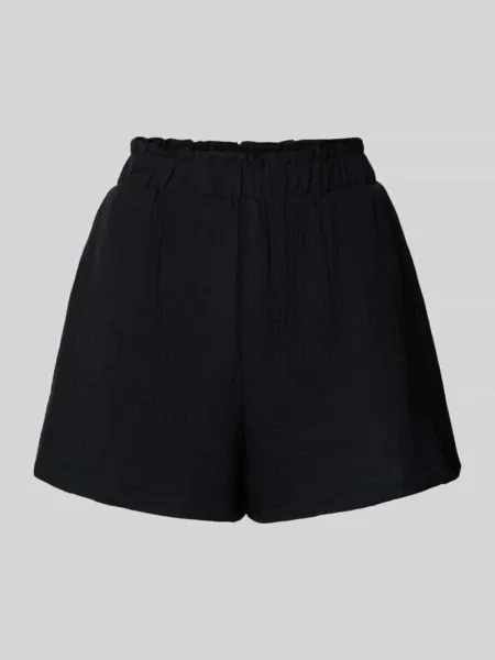 Szorty o luźnym kroju z bawełny model ‘NATALI’ Vero Moda czarne