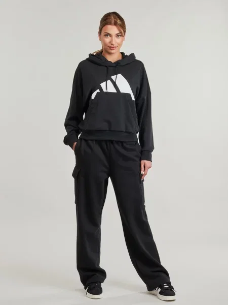 Cargo hlače Adidas Sportswear od flisa crna