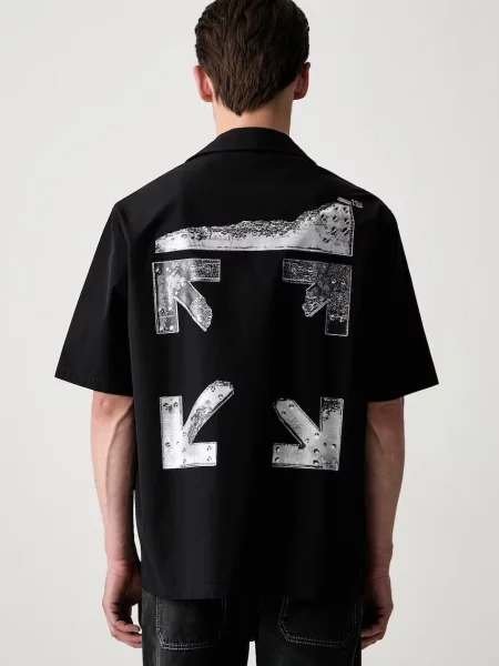 Off-White Metal Arrows cămașă din pentru bărbați alb