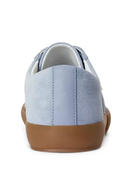 Szarvasbőr sneaker Lauren Ralph Lauren autogrammal kék