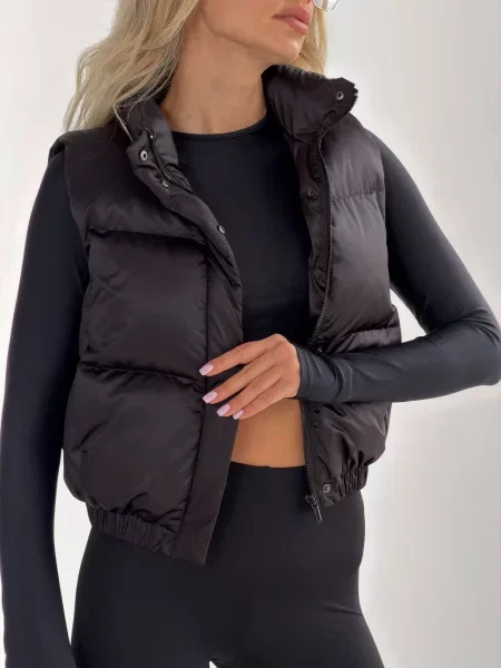 Утепленный жилет Jadone Fashion черный