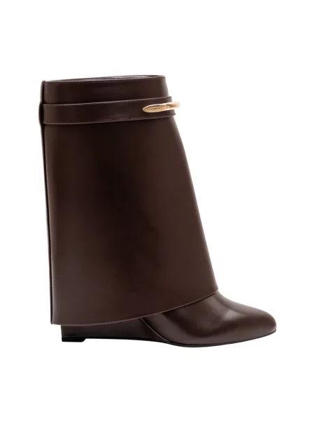 Botki Givenchy skórzane brązowe