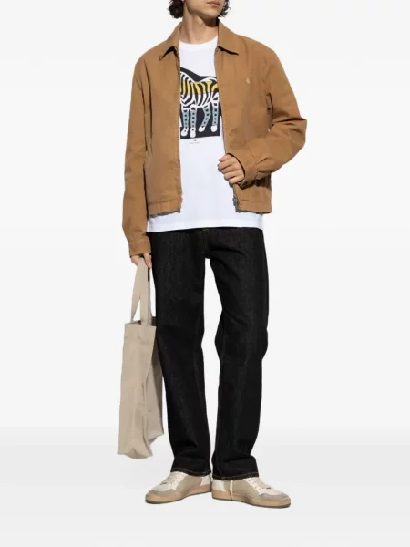 Tricou Paul Smith cu imagine cu model zebră alb