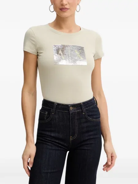 Tricou Armani Exchange cu paiete