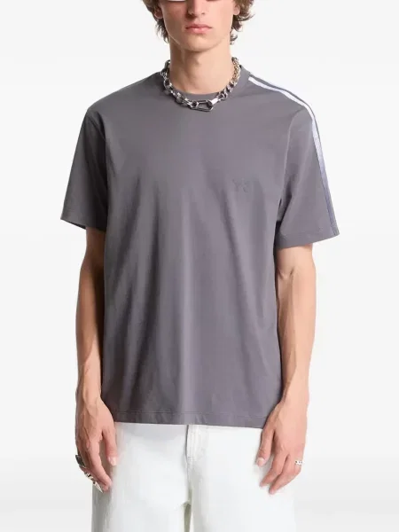 Tricou Y-3 cu dungi gri