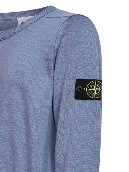 Pulover Stone Island cu strasuri albastru