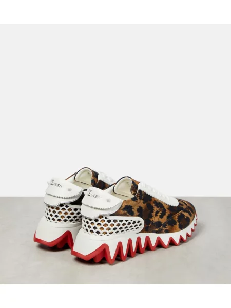 Tenisky Christian Louboutin s potlačou s leopardím vzorom